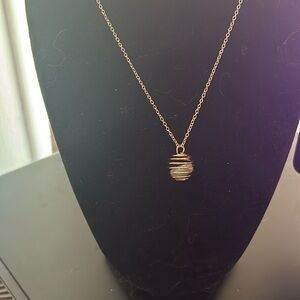 Hand made caged amazonite gemstone!